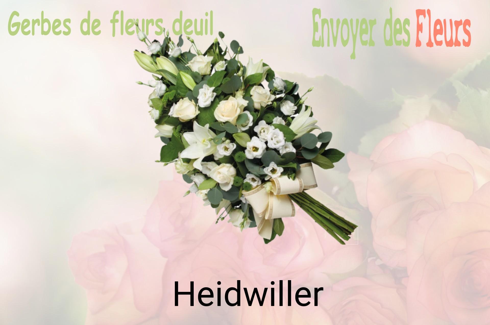Gerbe de fleurs de deuil livrée à Heidwiller